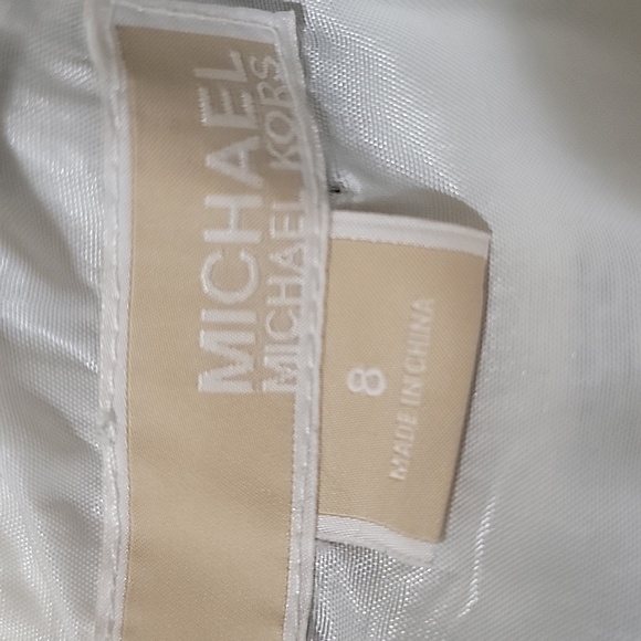 MICHAEL KORS DRESS METALLIC AND STRIPES SIZE 8 IN VERY GOOD CONDITION - Picture 7 of 10